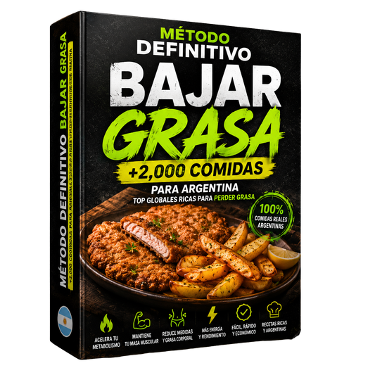 BAJAR GRASA CON +2.000 COMIDAS ARGENTINAS SALUDABLES + 5 BONUS DE REGALO
